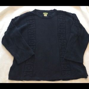Vtg Esprit 90’s Oversized Sweater XO Pattern sz L